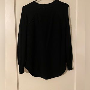 Black Sweater w/Textured Design, Size S